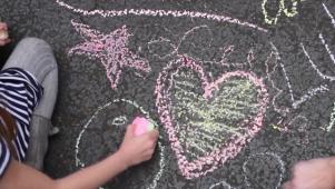 DIY Chalk Flowers