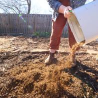 Mill Grounds Being Added to Garden Soil